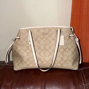 ‼️Coach Signature Drawstring Carryall Shoulder Bag